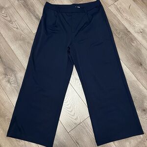 Halara Wide Leg Extra Large Petite Navy Dress Pants